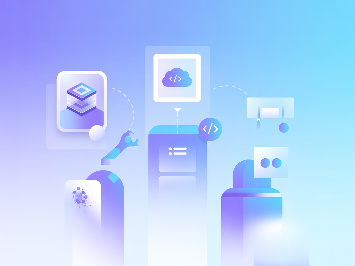 Minimalist vector image of Google Workspace tools