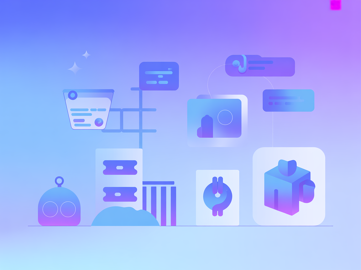 Minimalistyczna ilustracja wektorowa przedstawiająca integrację Microsoft 365