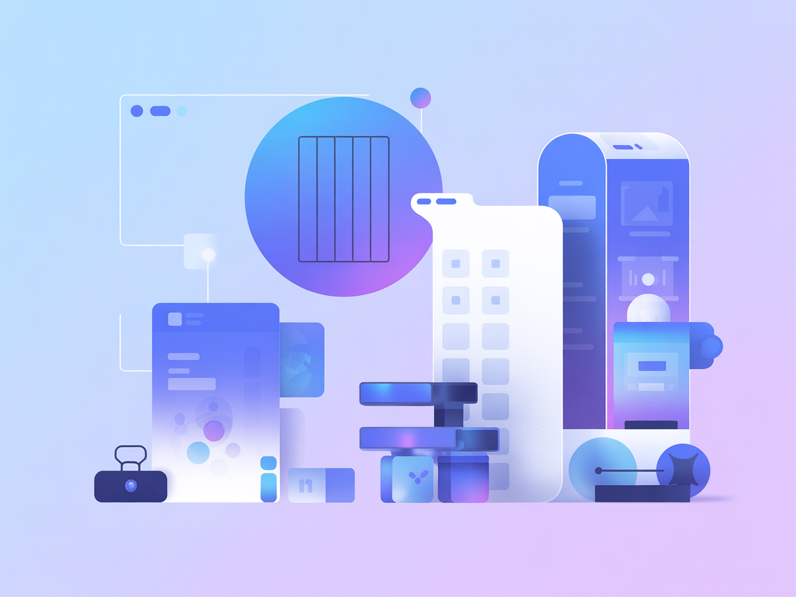 Minimalistische vector die mapnavigatie en bestandsbeheer toont