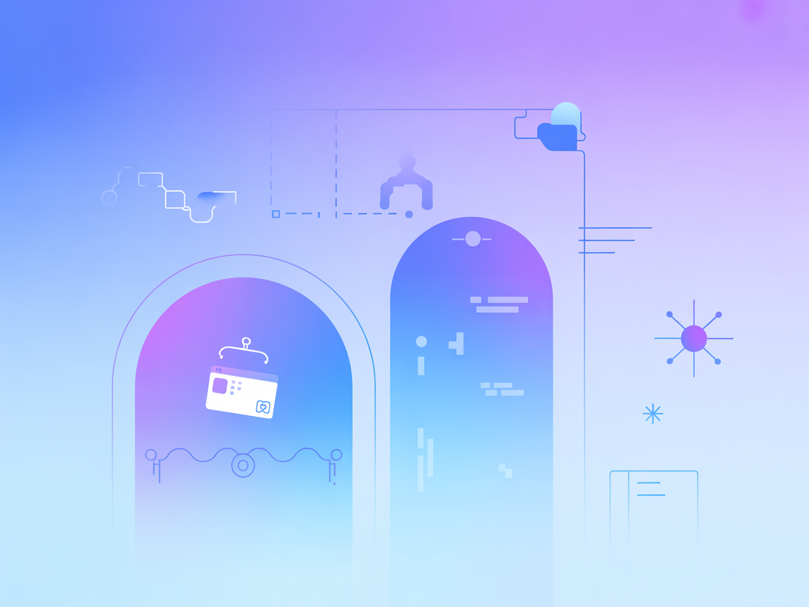 Vektorový obrázek automatizace nasazení služeb