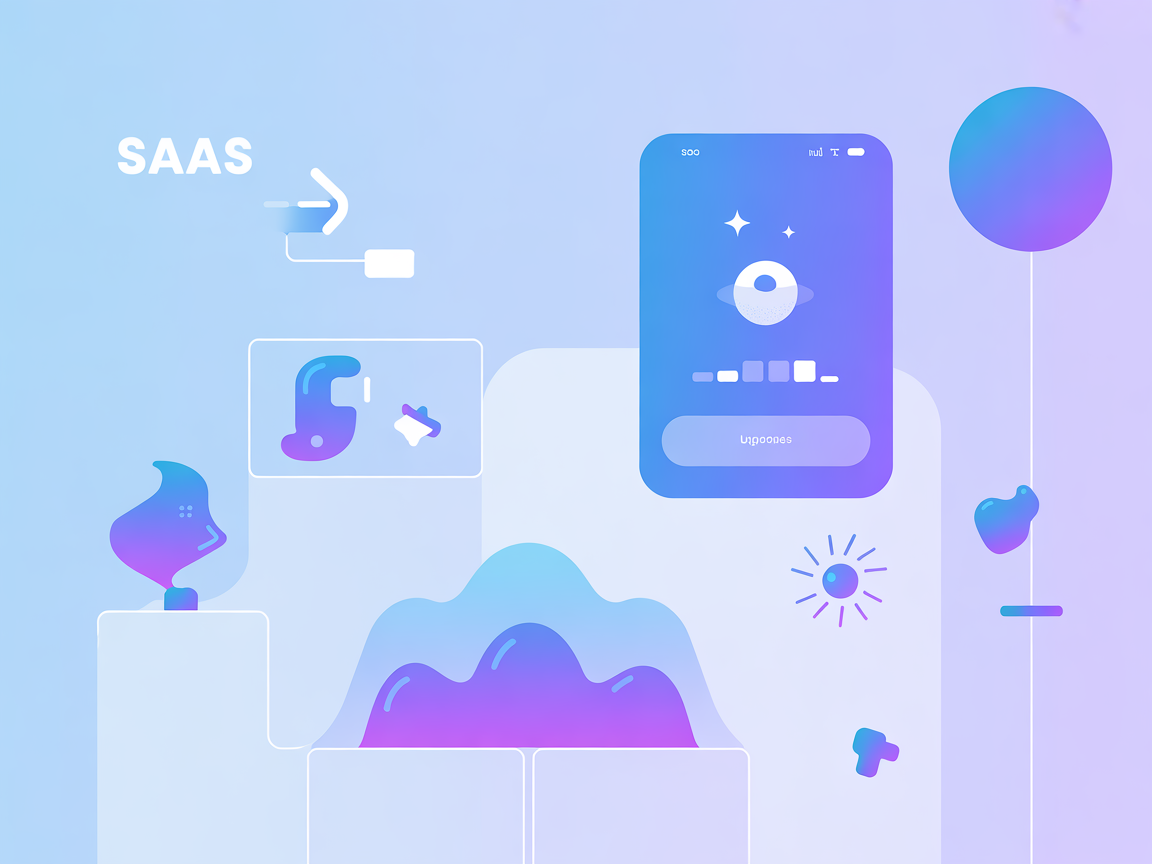 Minimalistische vector SaaS-illustratie die Airtable-integratie weergeeft
