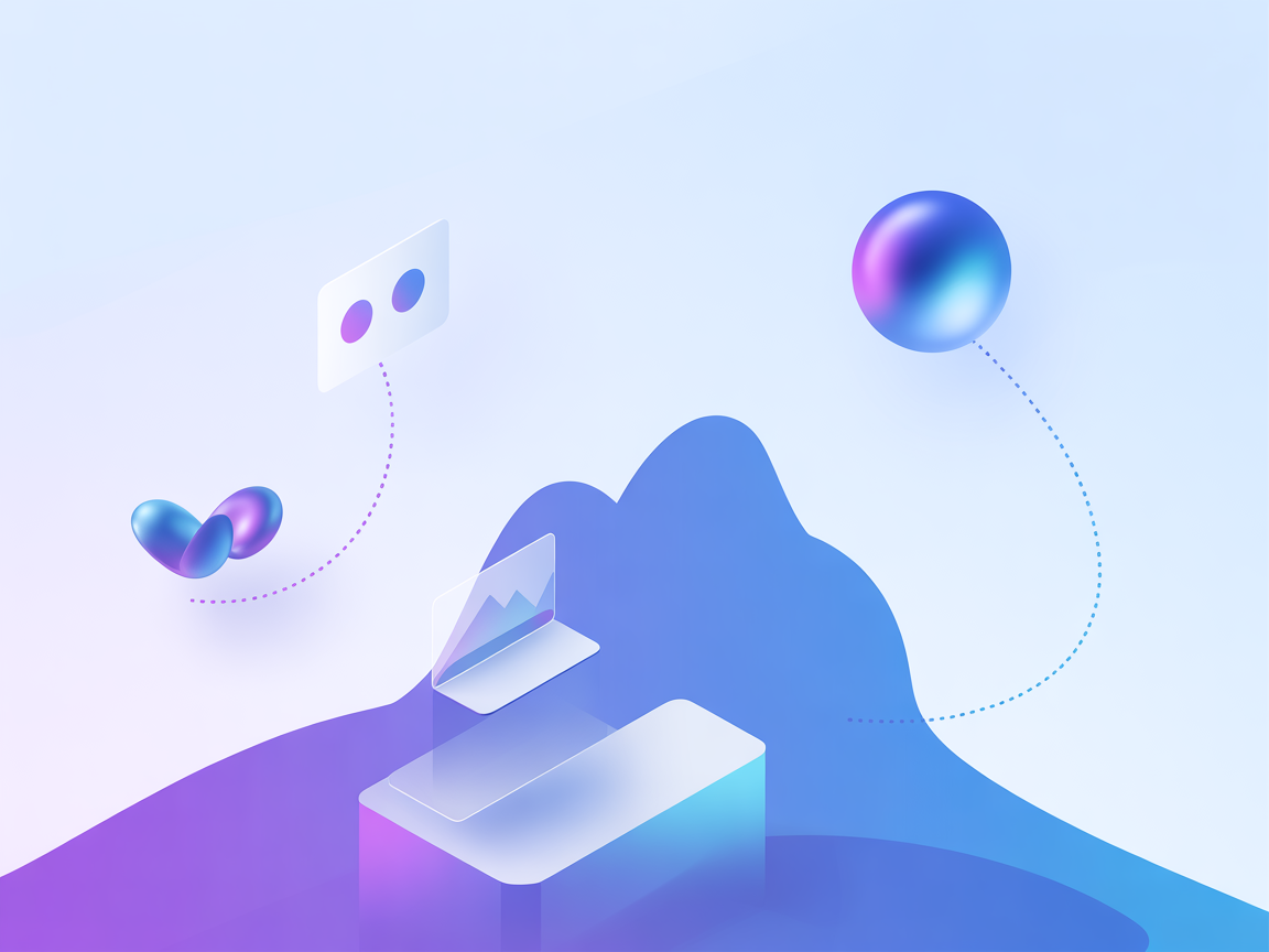 Vector image showing unified management and automation