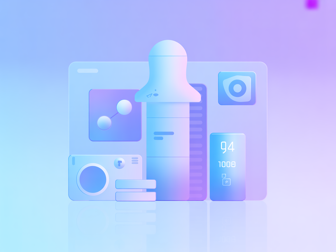 Minimalistische vectorillustratie die Apify Actors MCP-integratie uitbeeldt