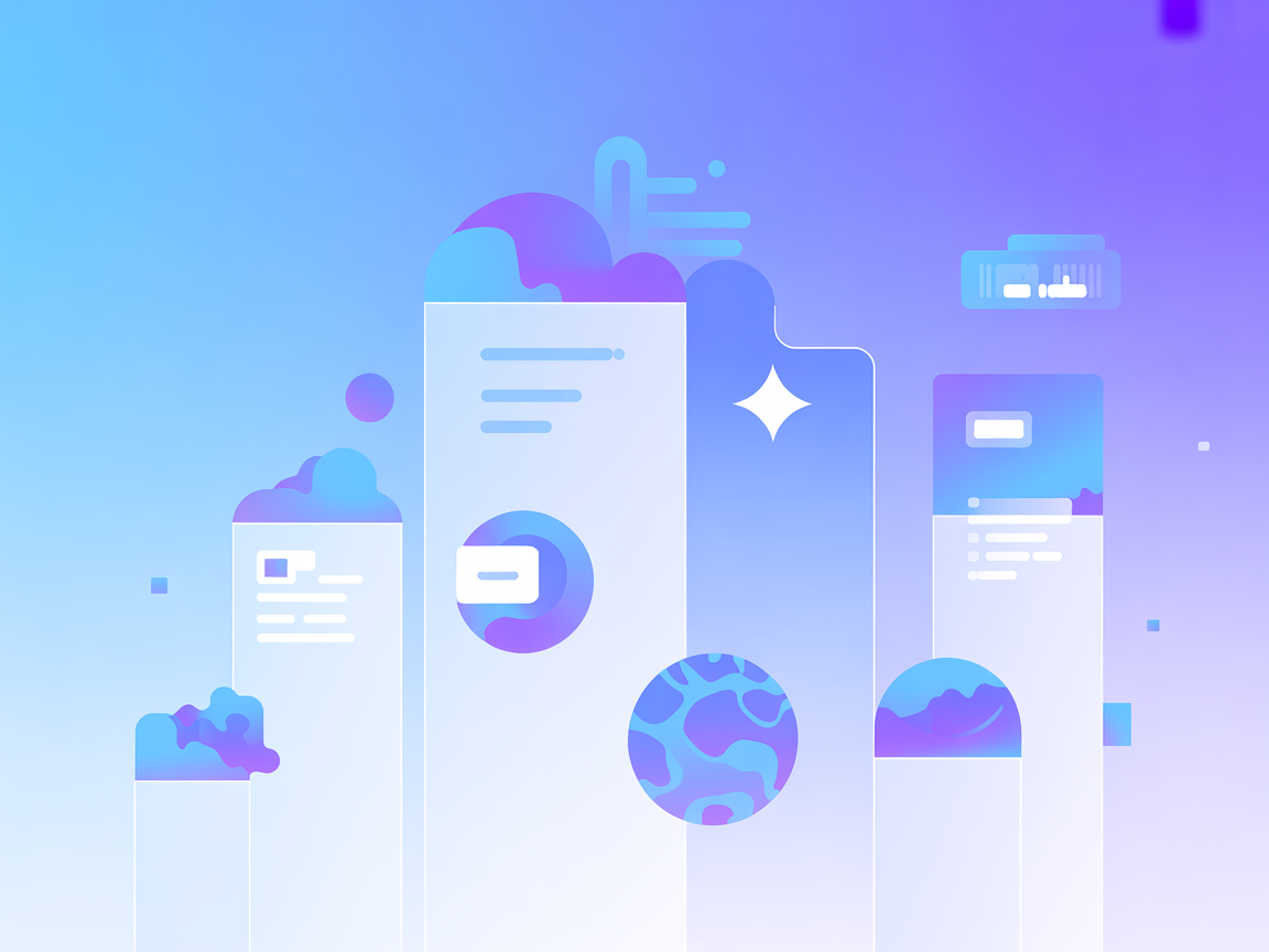 Minimalistische vector die appbeheer en apparaatautomatisering laat zien