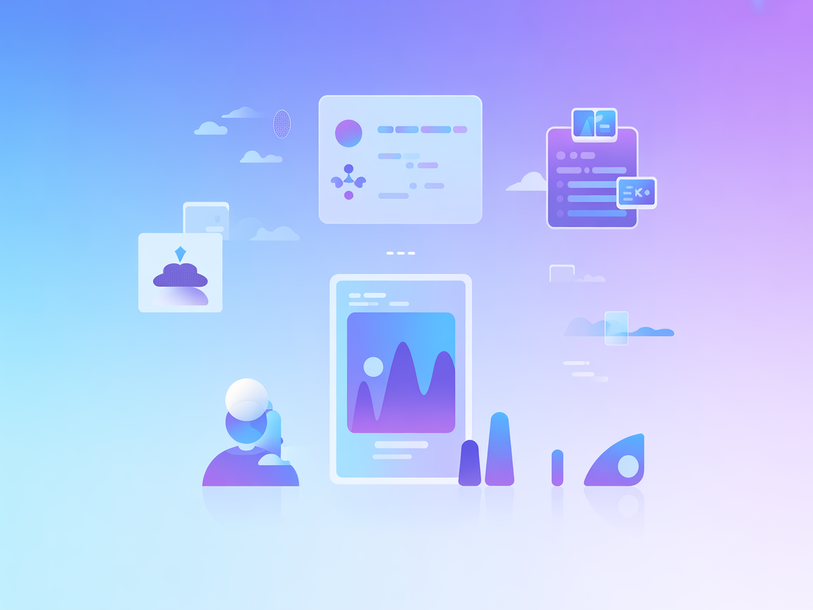 Ilustración de creación automatizada de tarjetas de estudio