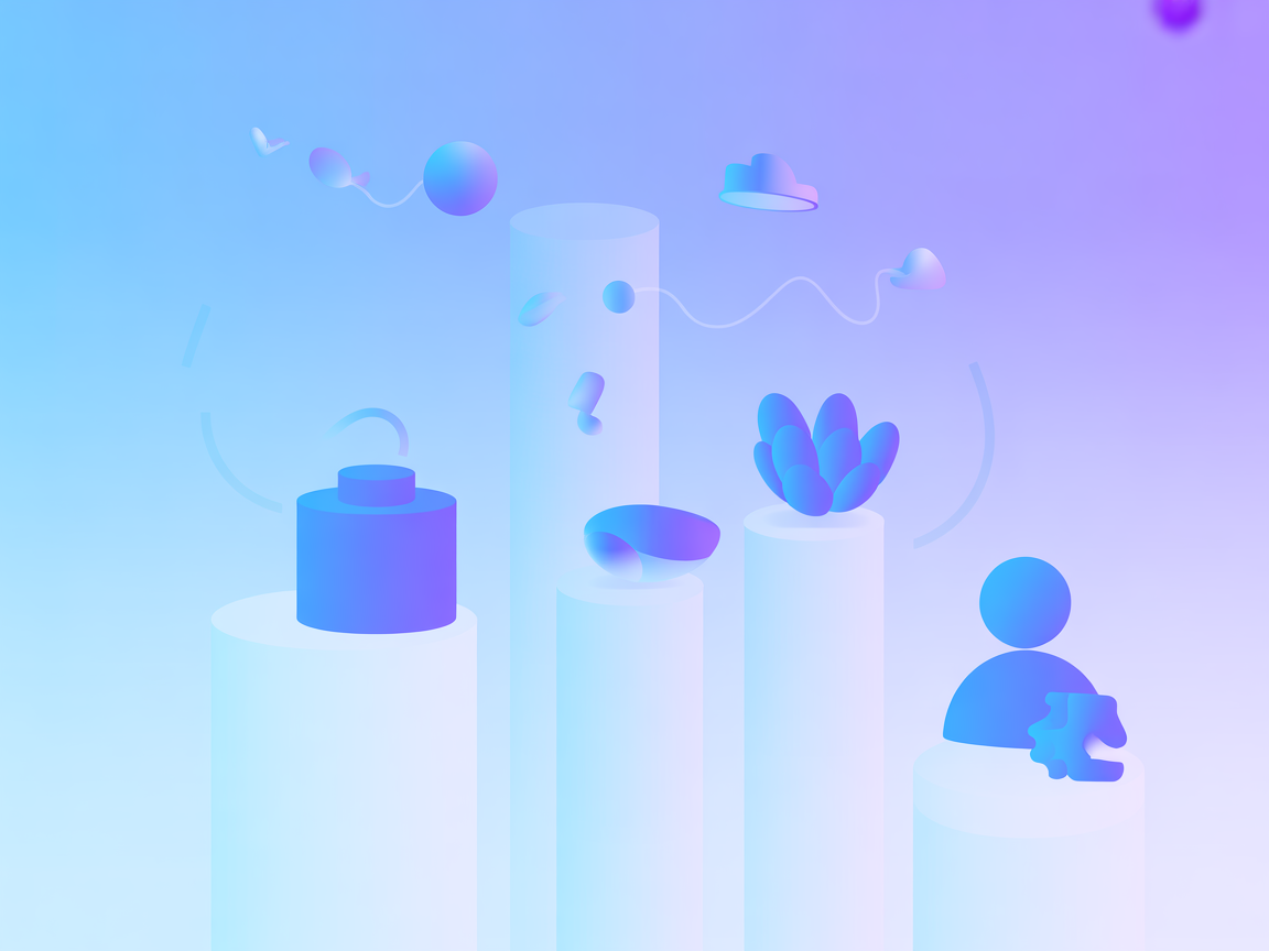 Ilustración vectorial minimalista representando la integración ntfy-me-mcp con notificaciones y IA