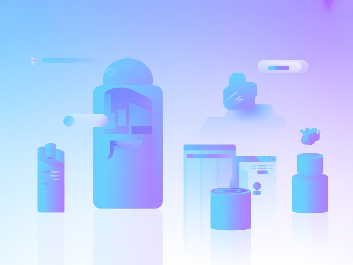 Ilustración vectorial mostrando la ejecución automática de código