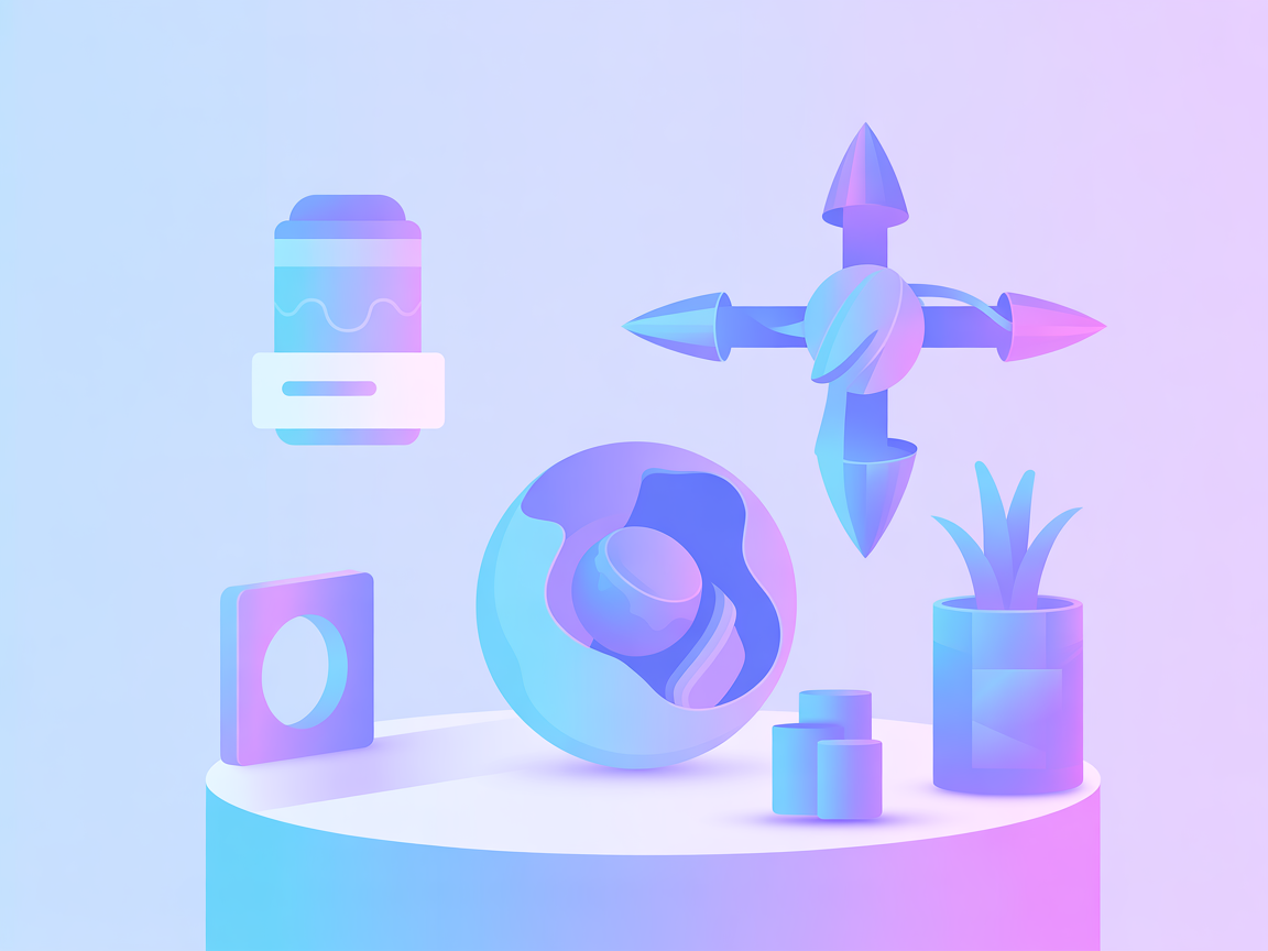 Ilustración minimalista SaaS que representa la integración del Servidor MCP de PubNub