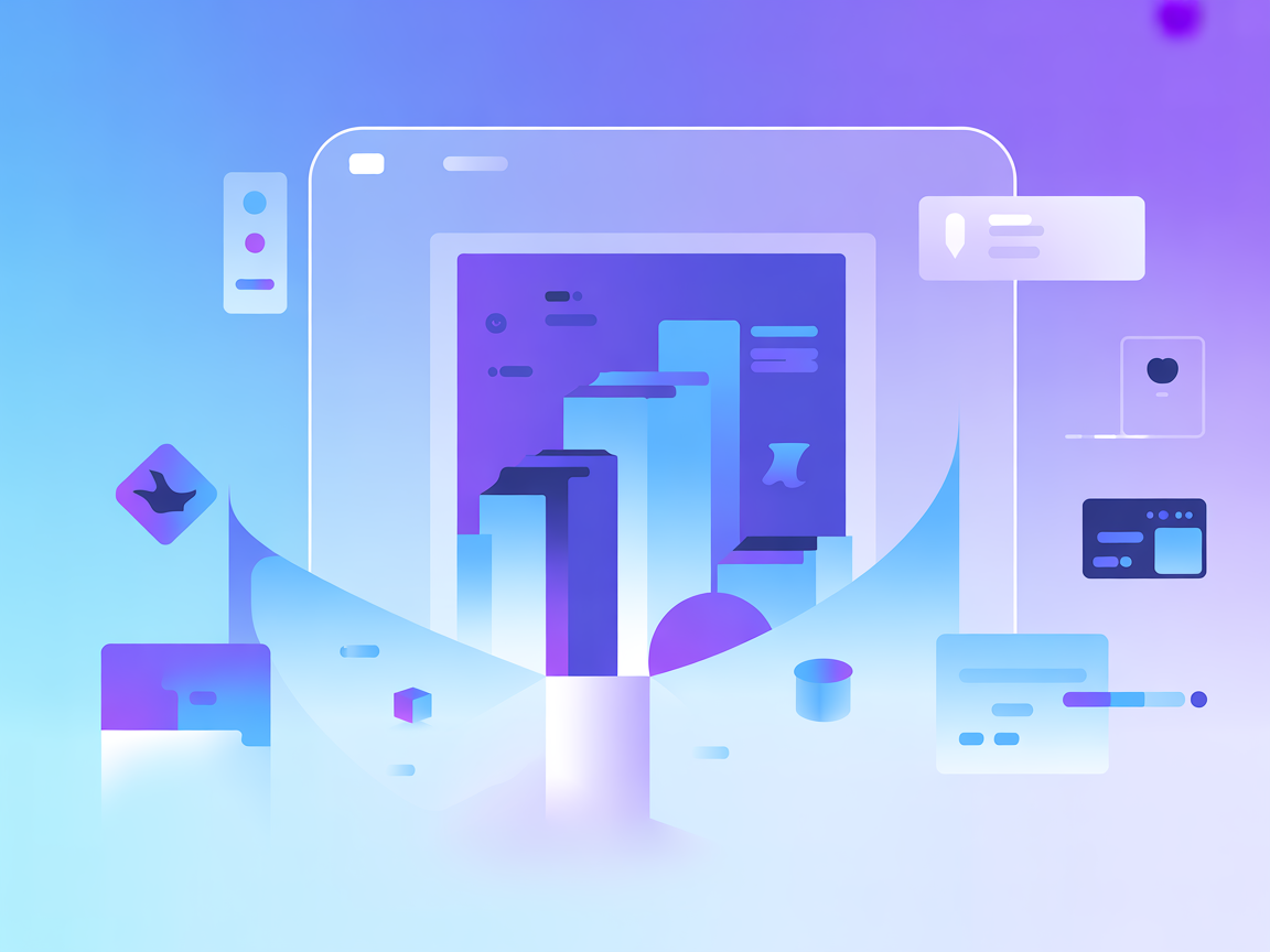 Minimalist UI vector representing real-time dialogs and choices