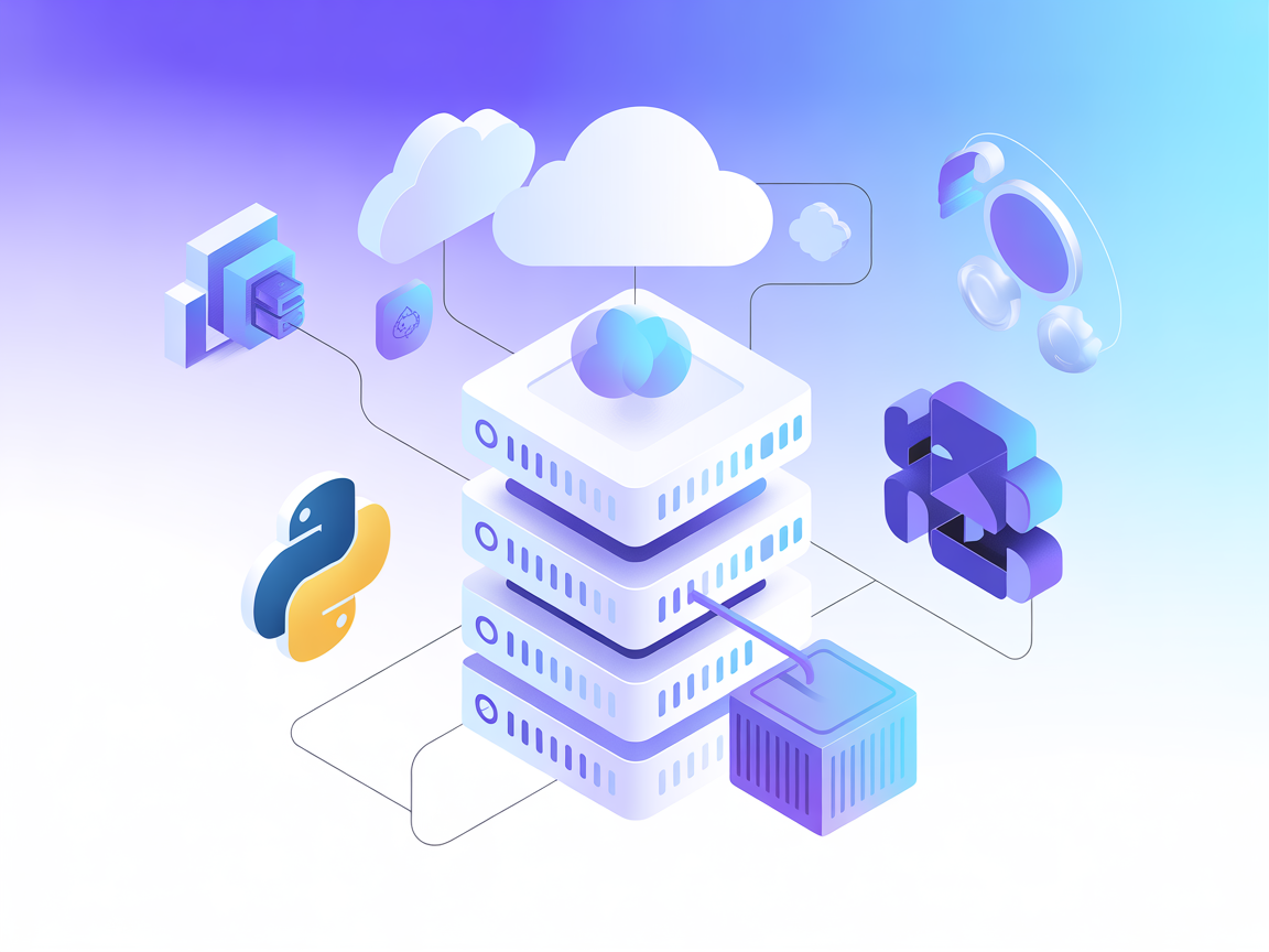 Minimalistische SaaS-omgeving met AWS- en cloudresource-iconen