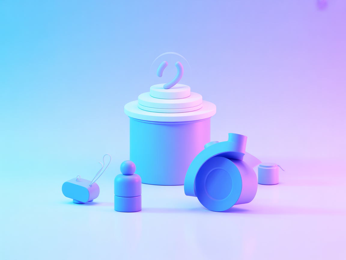 Minimalist Octagon MCP AI agent market data illustration