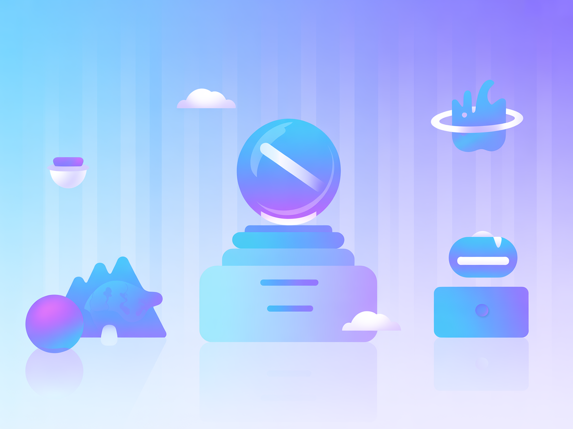 Minimalistische vectorillustratie die financiële data-integratie met AI weergeeft