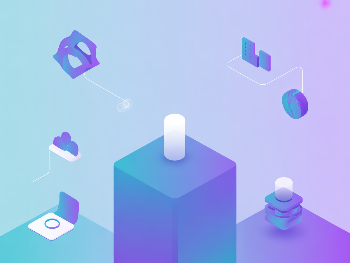 Minimalistische SaaS-dashboard illustratie voor integratieopzet