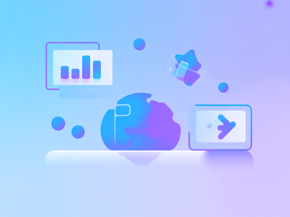 Ilustração vetorial minimalista SaaS representando integração de IA no Box MCP Server