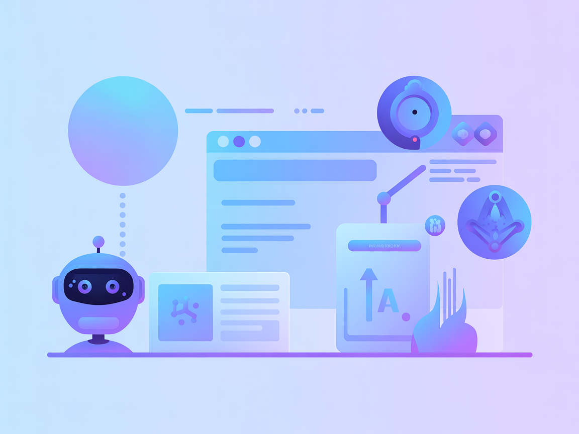 AI agent controlling a web browser in a minimalist environment