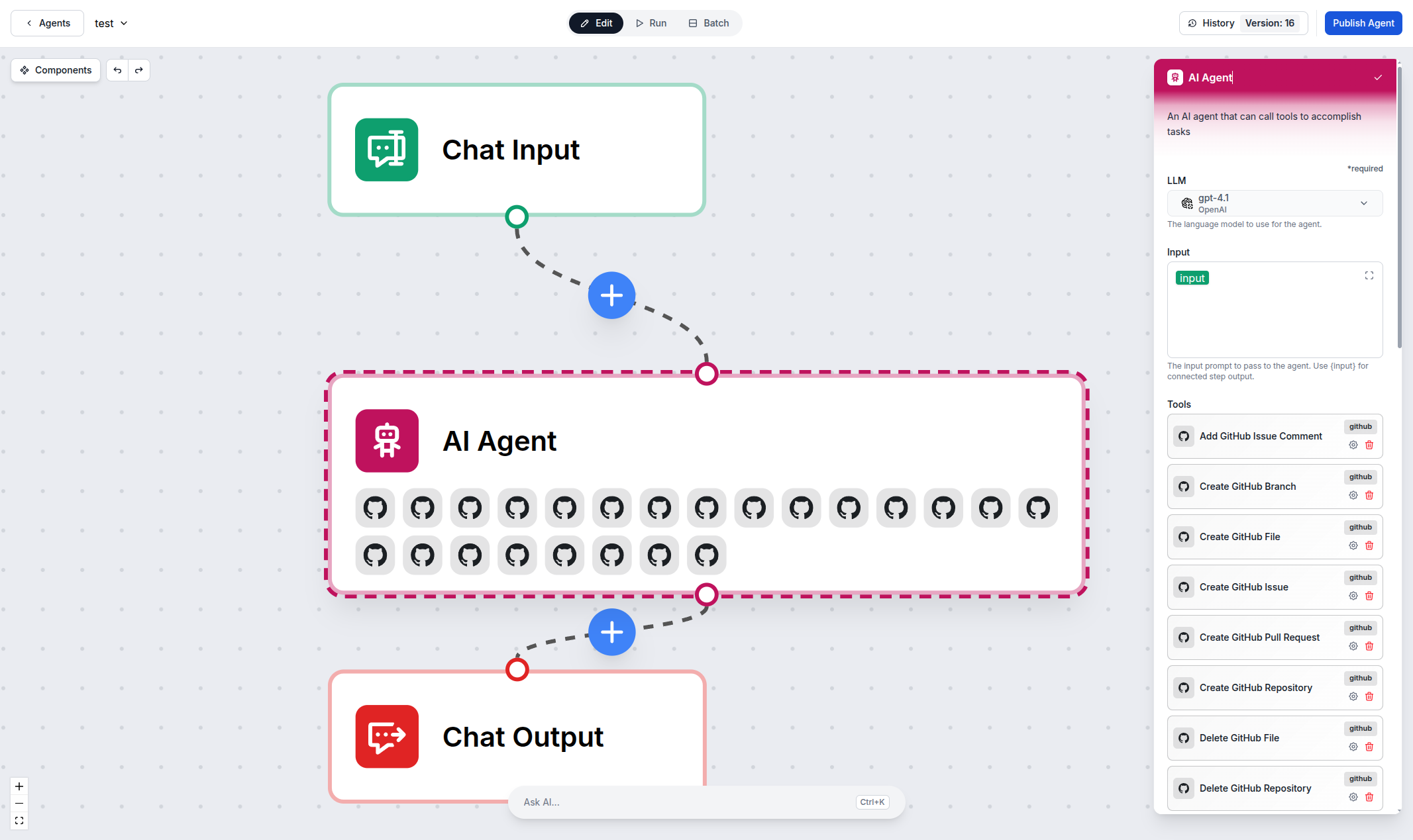 GitHub repository management with FlowHunt AI agents
