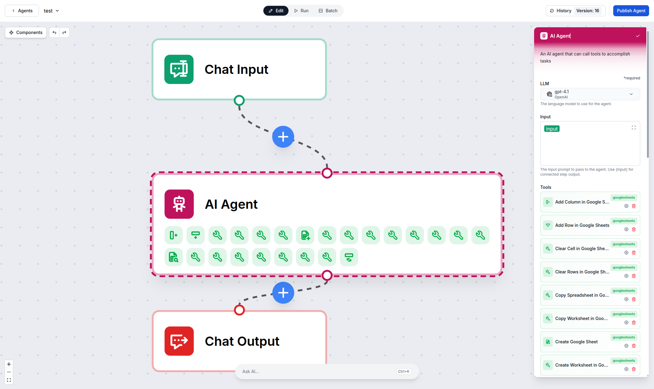 Google Sheets AI data processing with FlowHunt