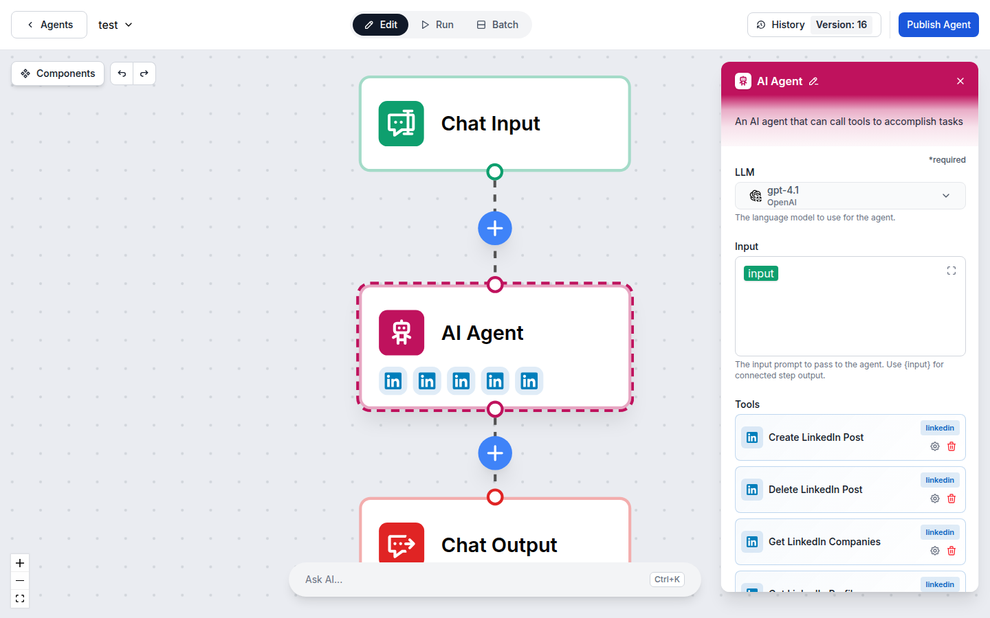 FlowHunt LinkedIn integration setup