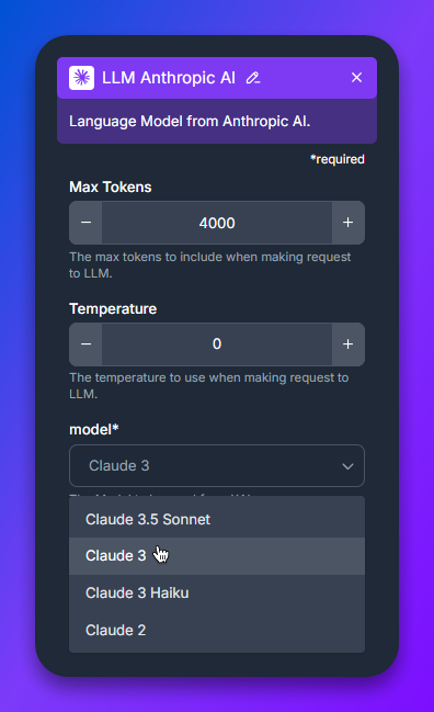 LLM Claude 3 Component