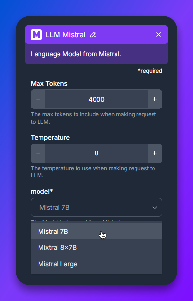 Mistral 8x7B Component