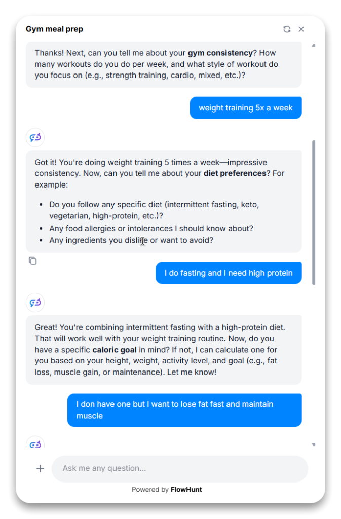 Run and Interact with the AI Meal Planner