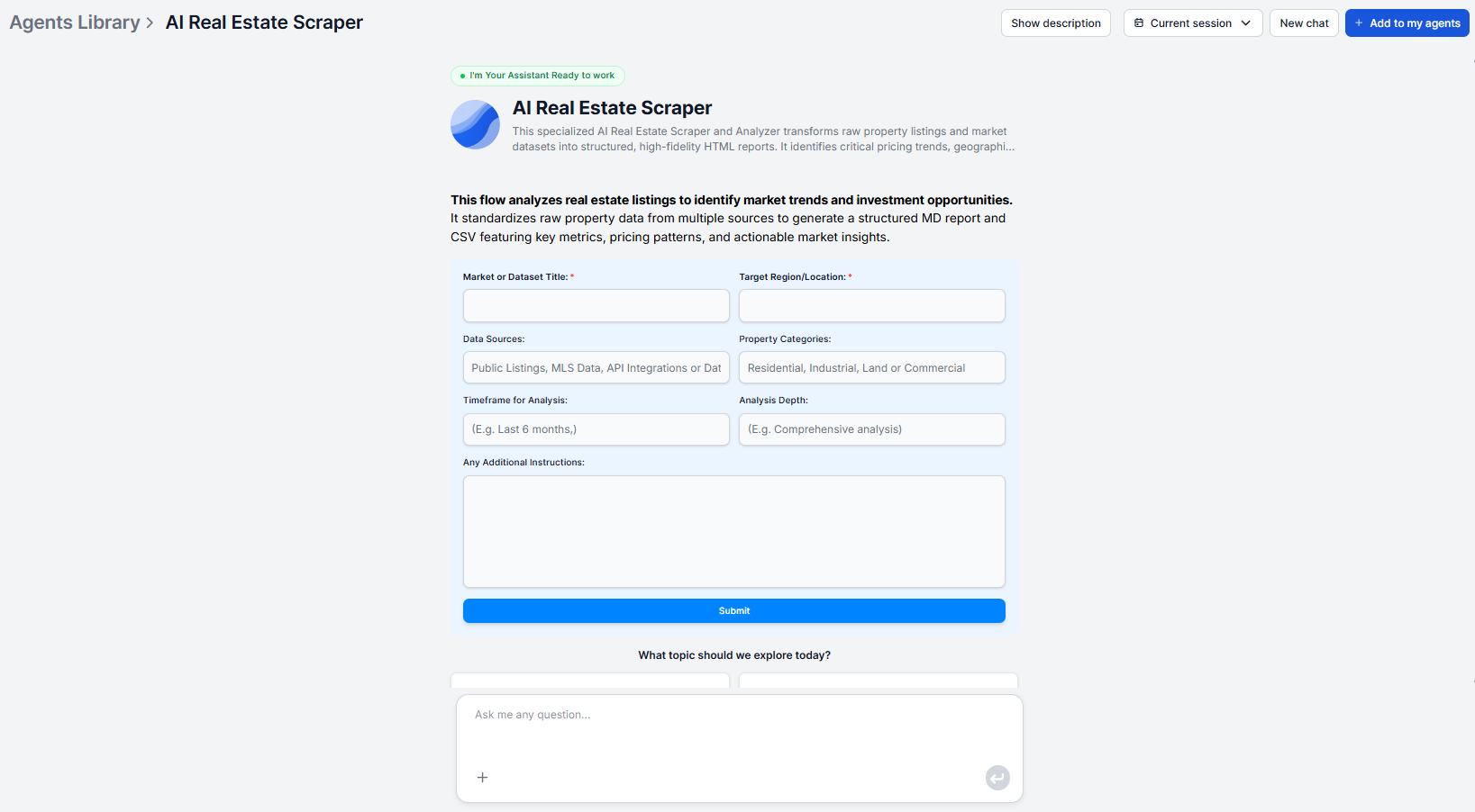 FlowHunt AI Real Estate Scraper Tool
