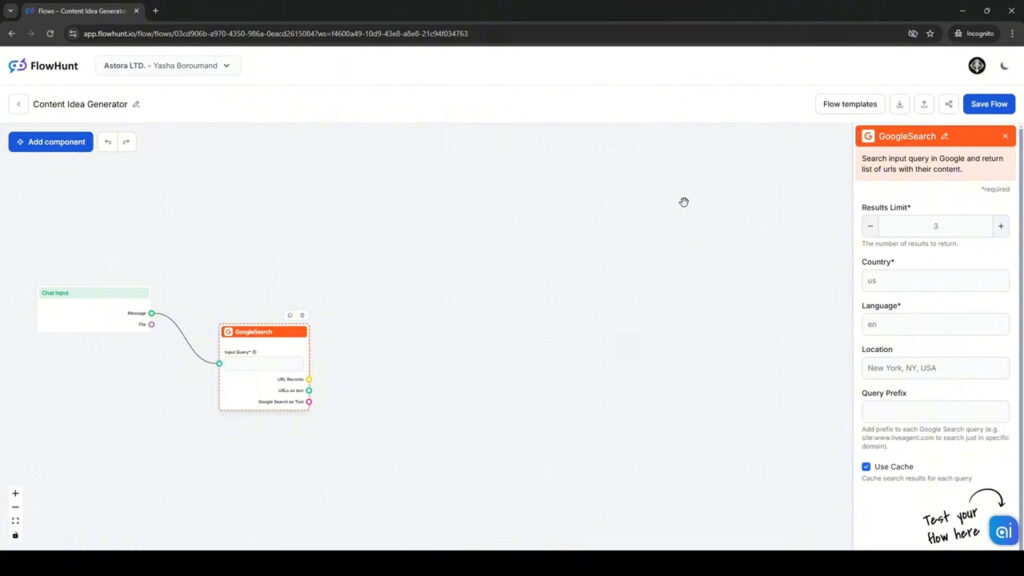 AI with Google Search