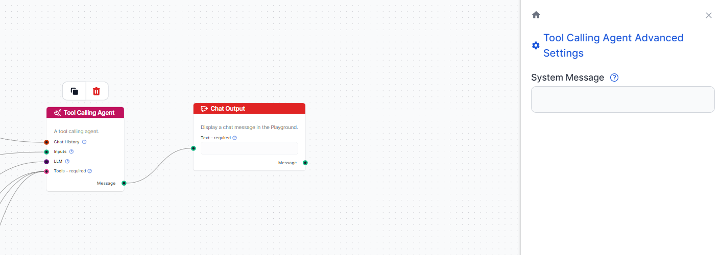 Configure tool-calling agent prompt