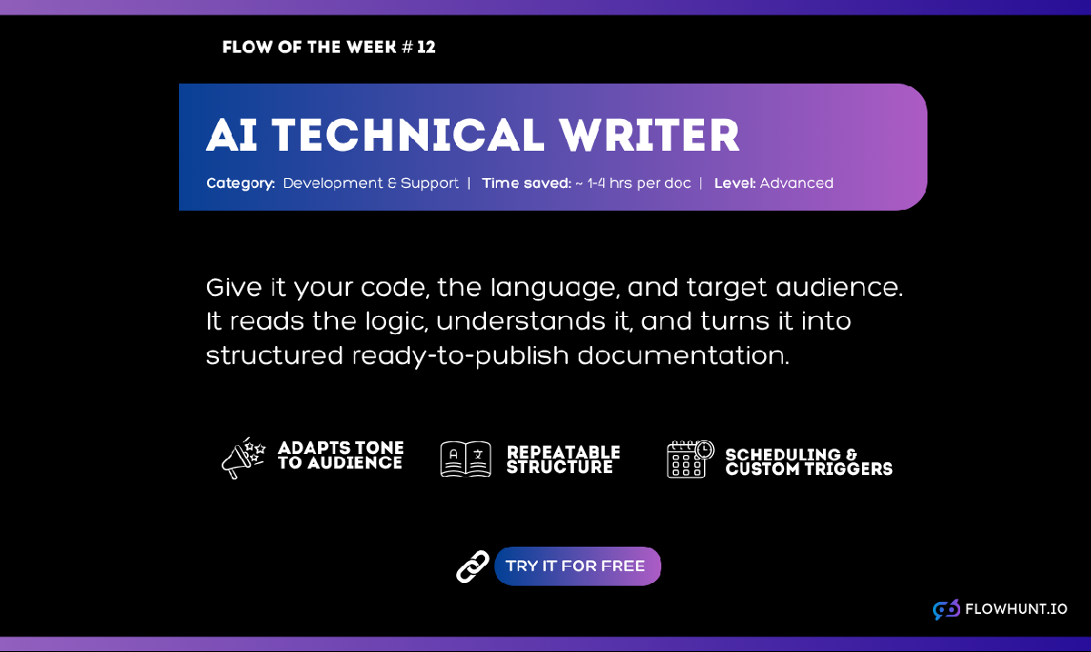 Flow of the Week #12: The AI Documentation Writer