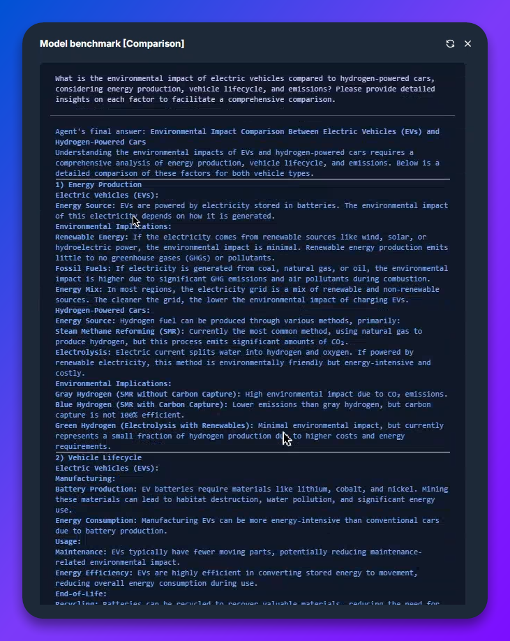 EV vs Hydrogen Environmental Comparison