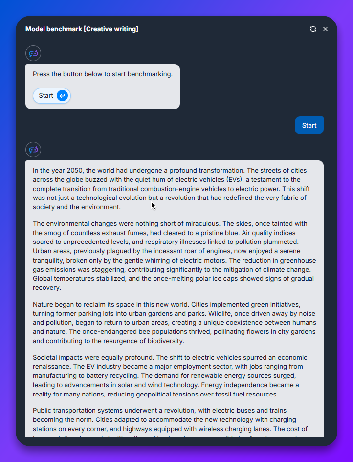 Futuristic Story: EV World