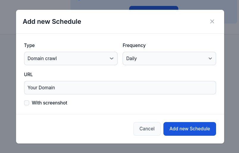 Add new Schedule in FlowHunt