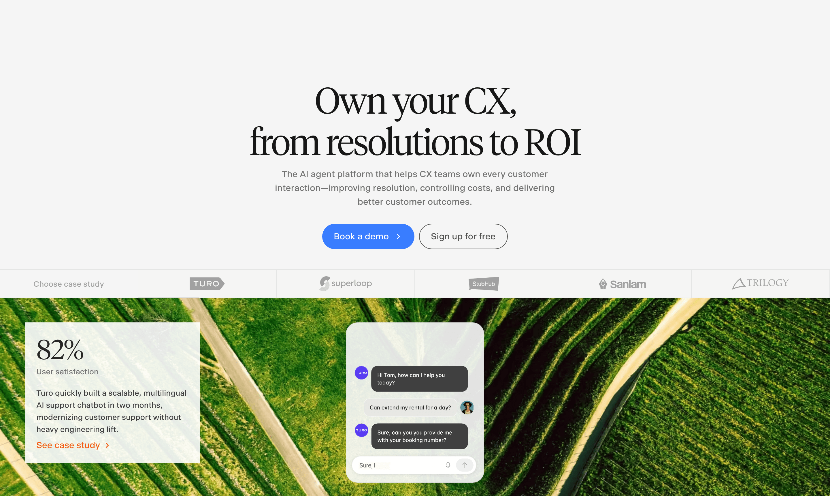 Voiceflow conversational AI agent builder homepage
