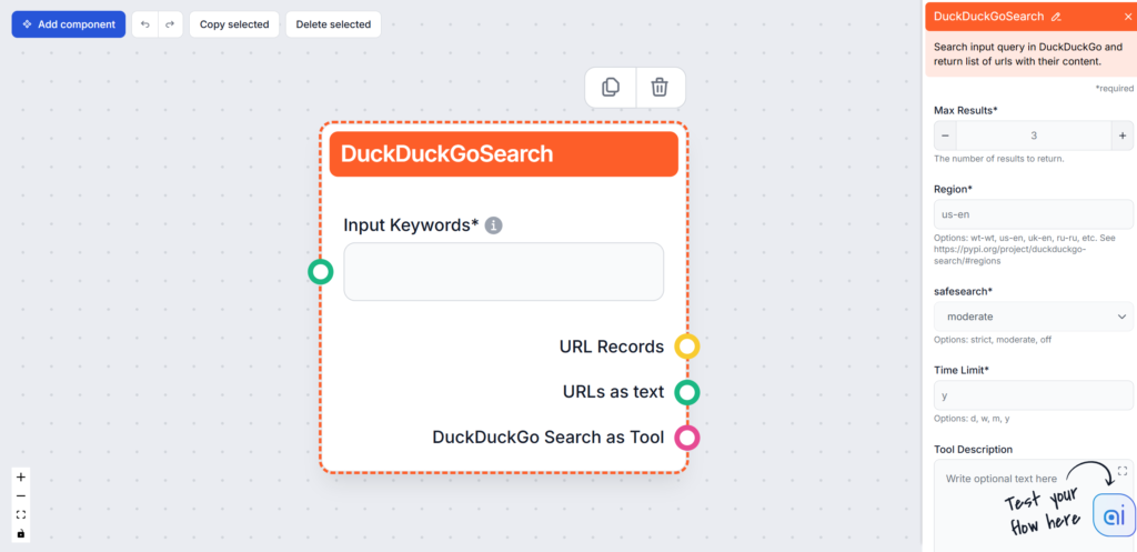 DuckDuckGo component
