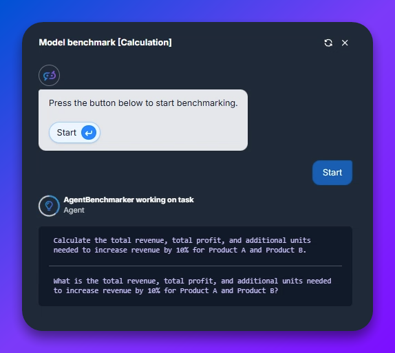 Task 2: Calculation output