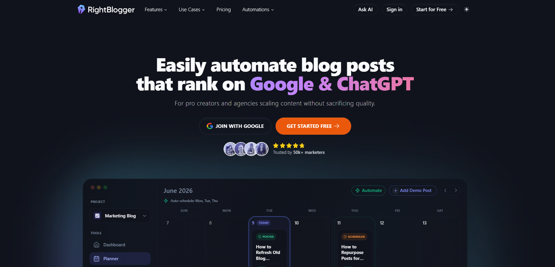 صفحة Rightblogger الرئيسية