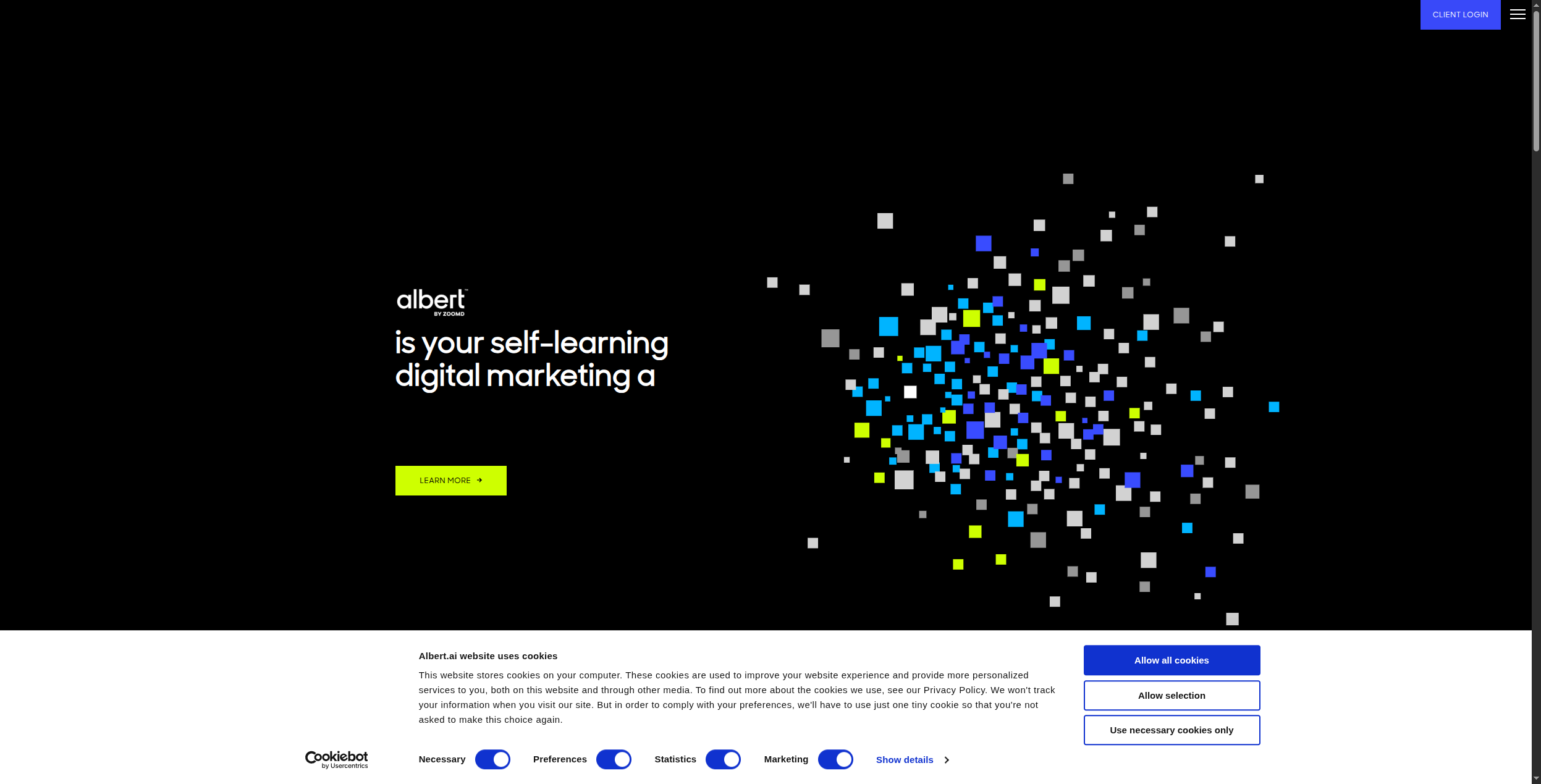 Albert.ai pricing page