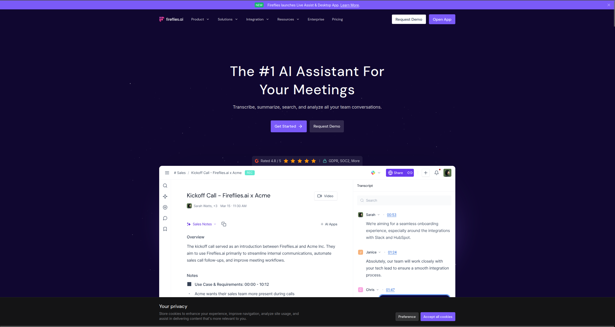 Fireflies.ai pricing plans
