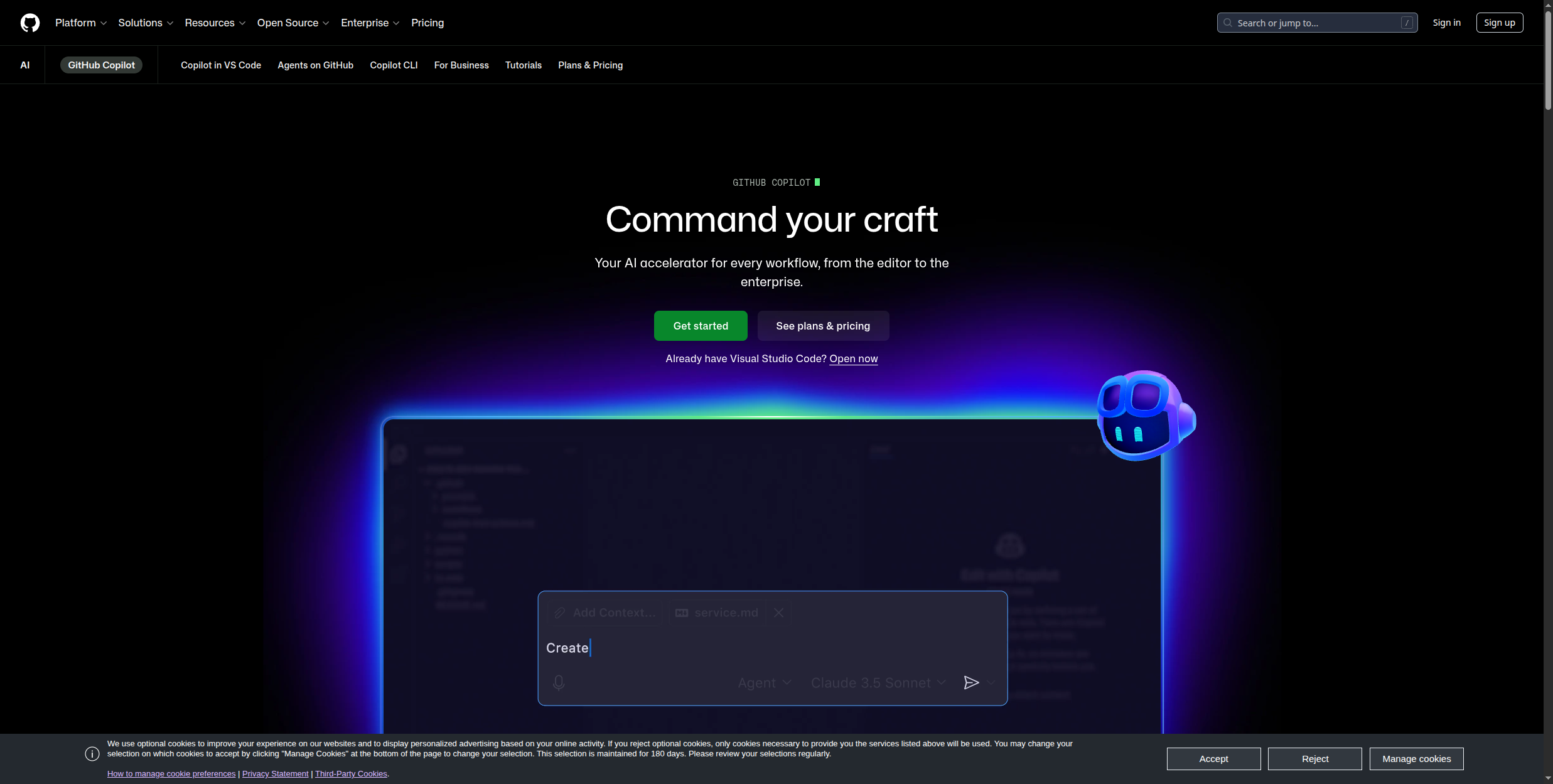 GitHub Copilot AI coding assistant
