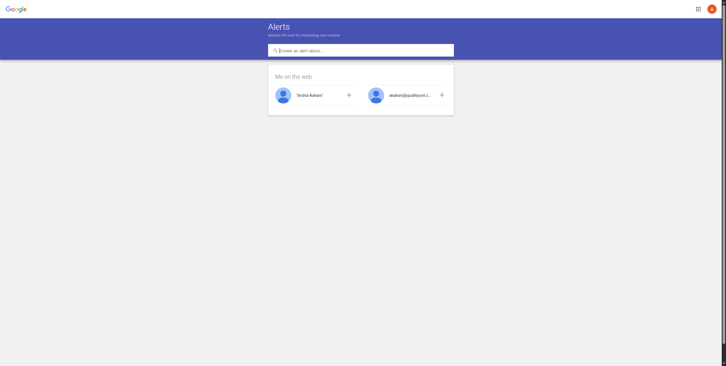 Strumento di monitoraggio del brand gratuito Google Alerts