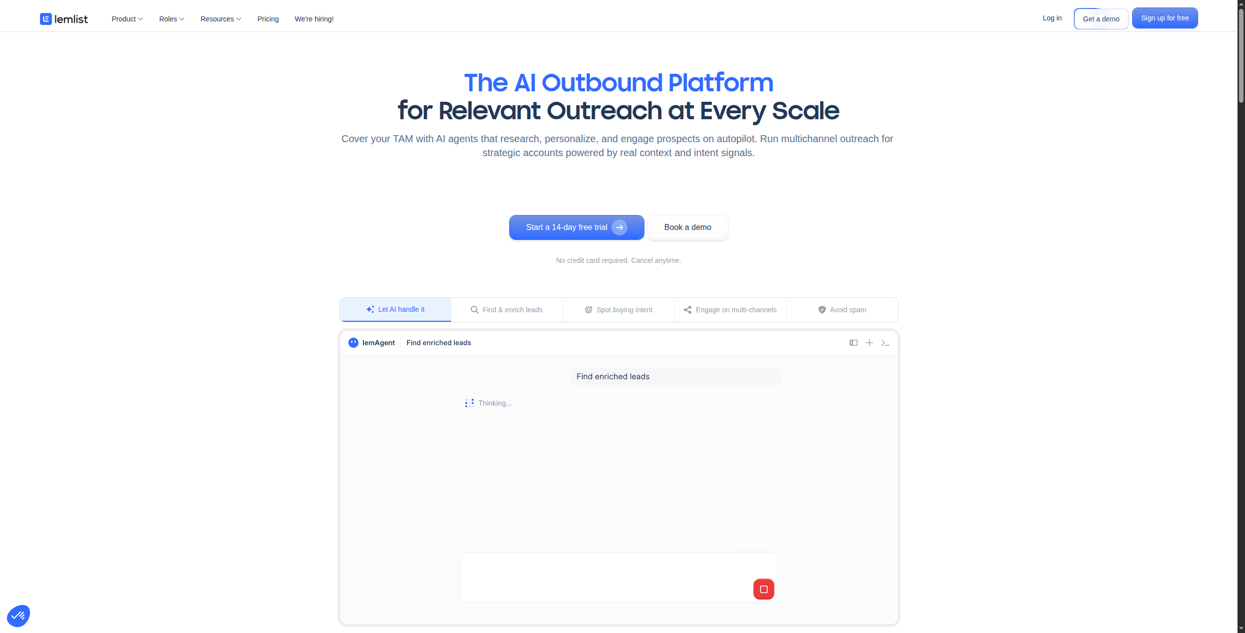 Lemlist dashboard