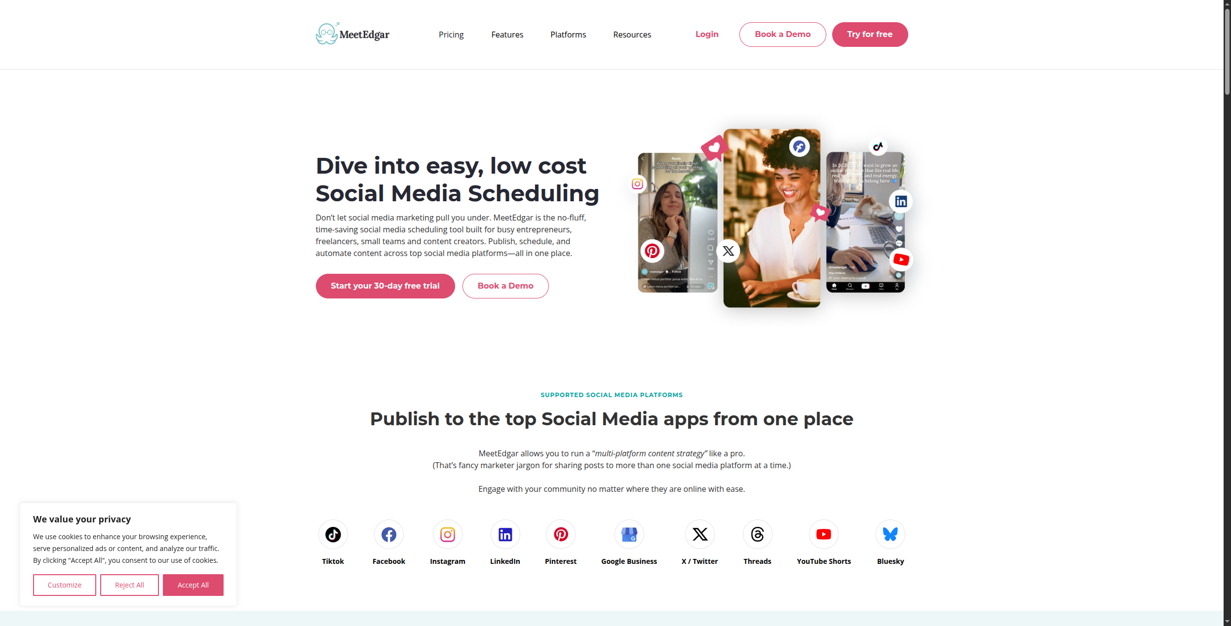 MeetEdgar evergreen content recycling platform