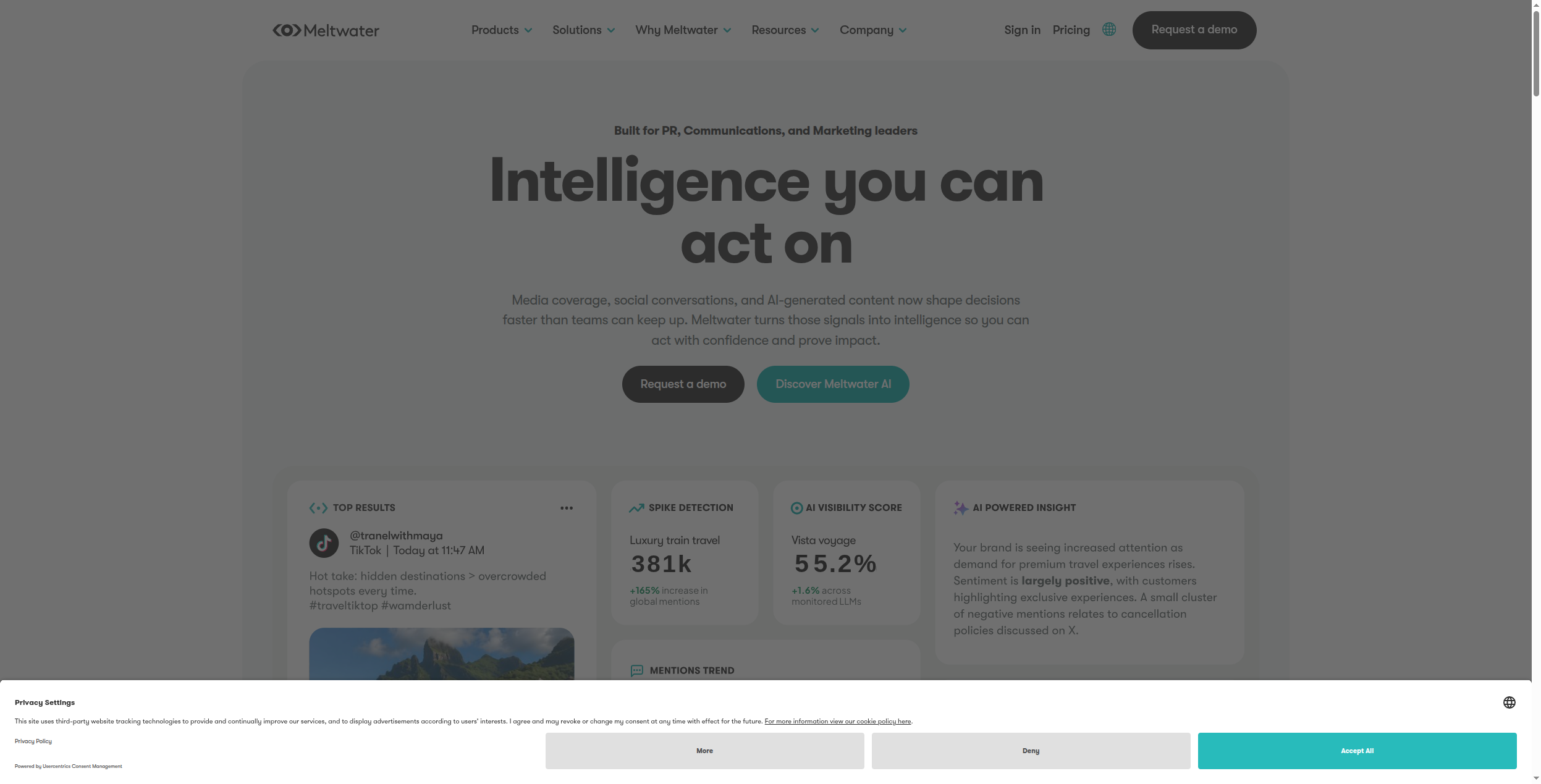 Media intelligence e monitoraggio PR Meltwater