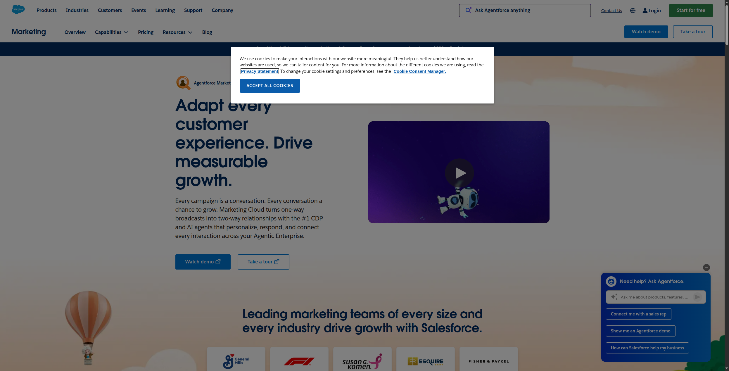 Salesforce Marketing Cloud enterprise automation