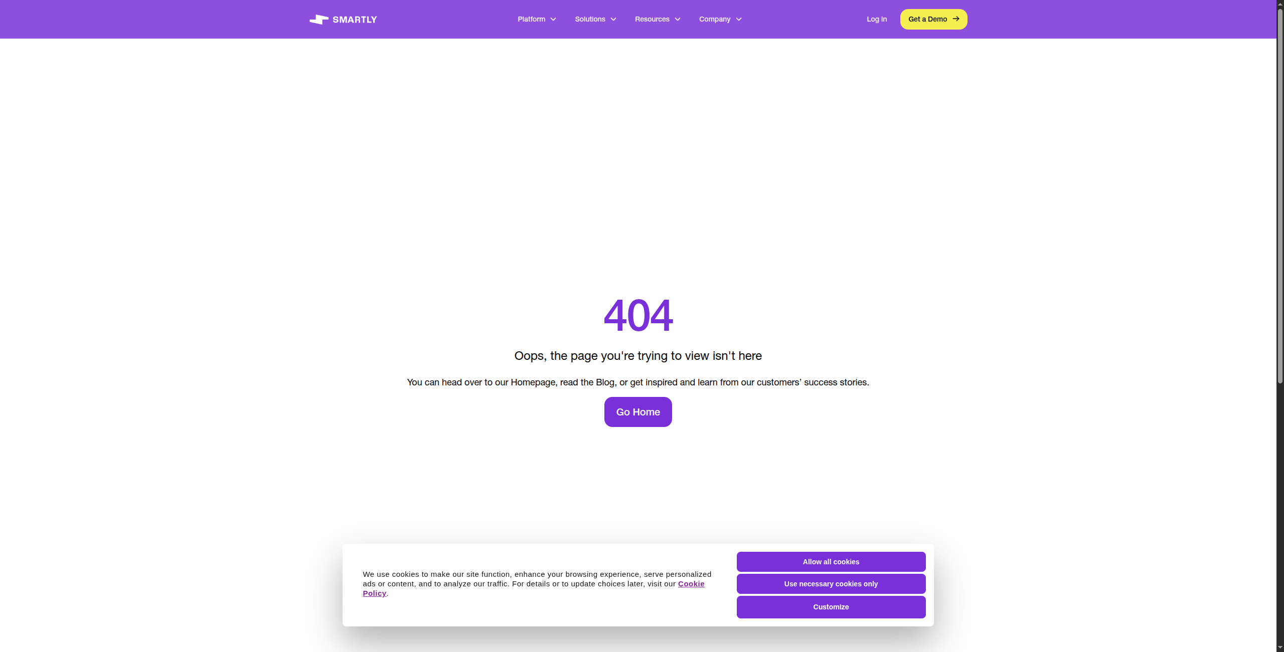 Smartly.io pricing page
