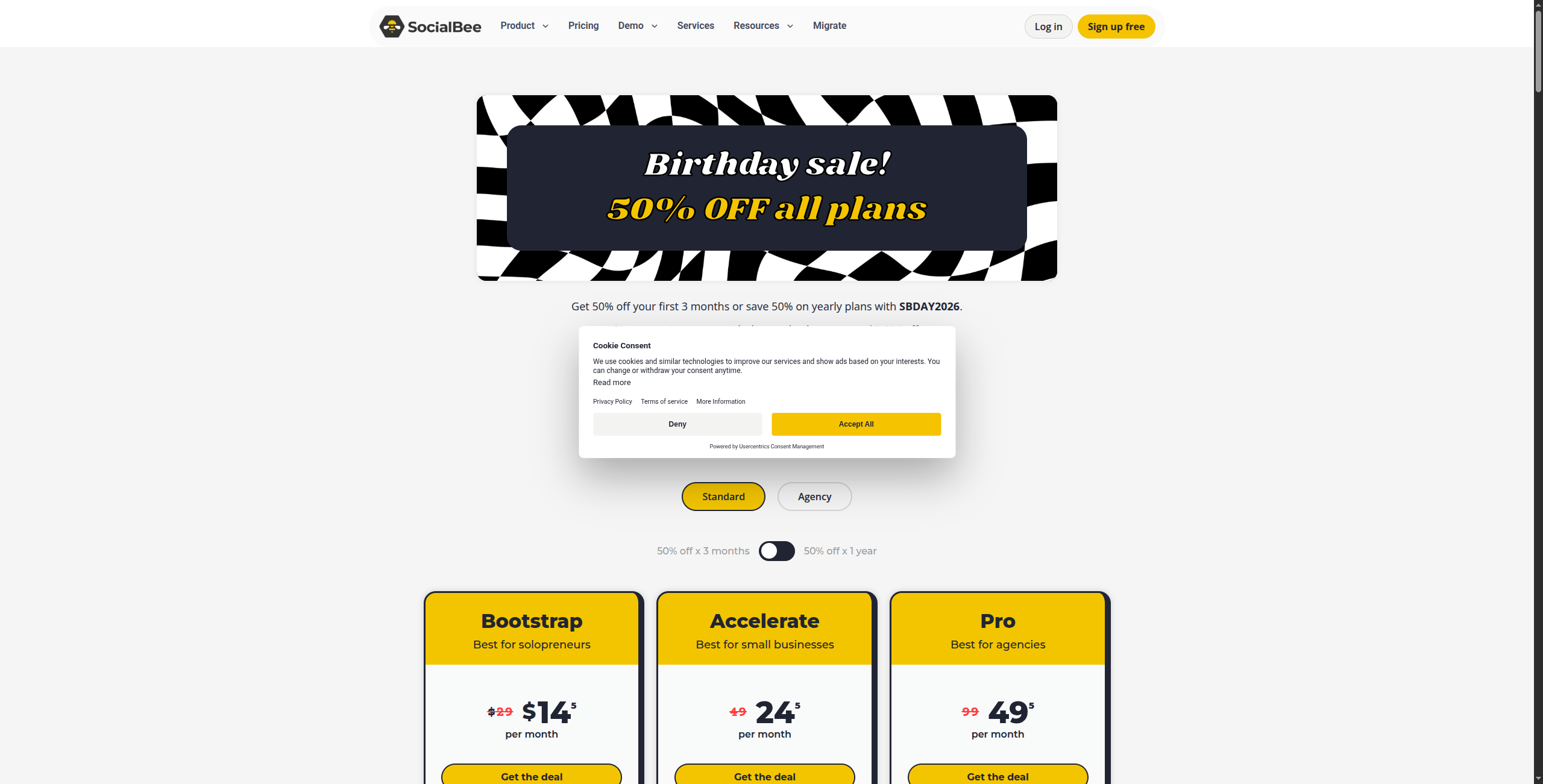 SocialBee pricing plans