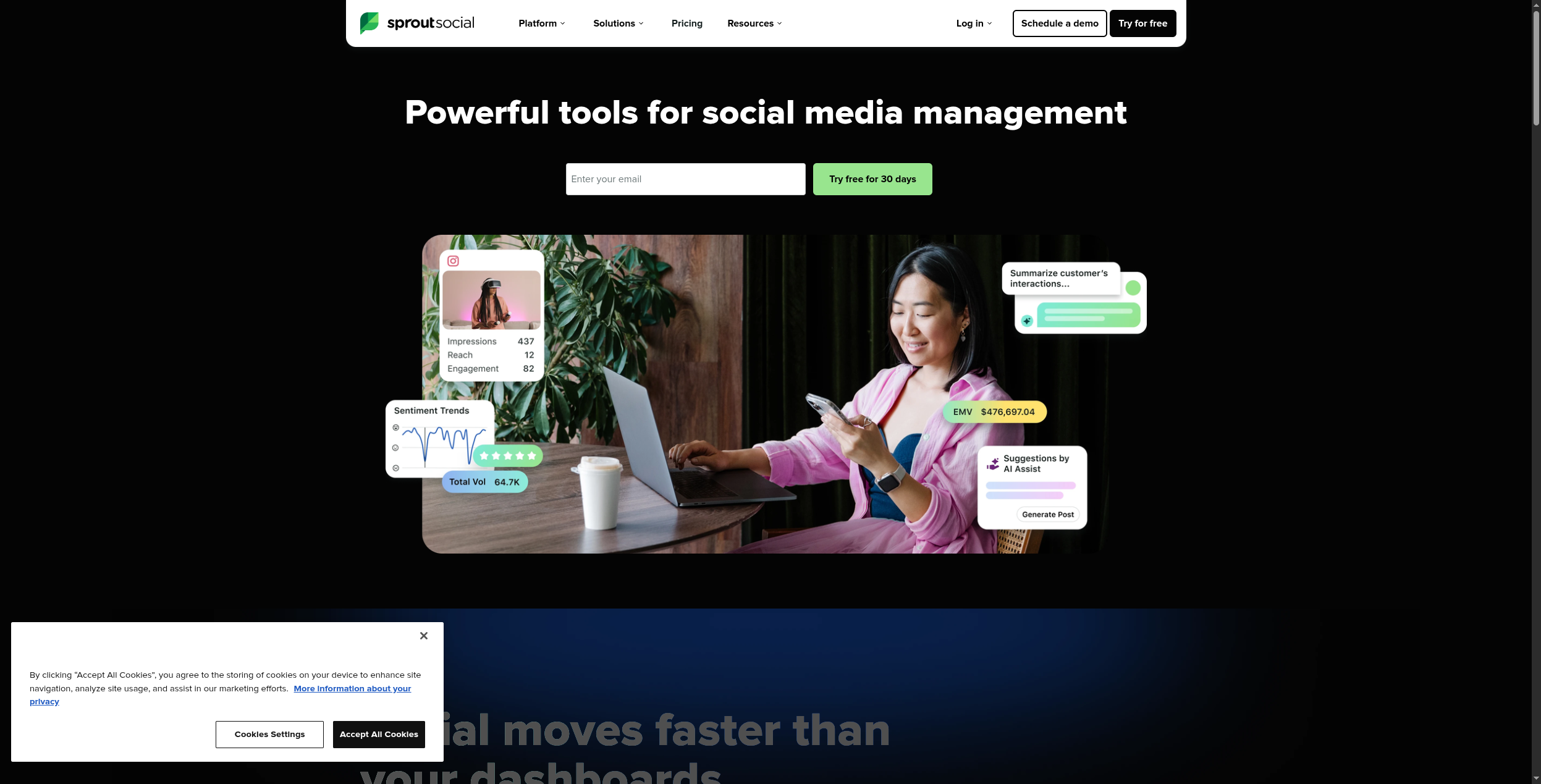 Monitoraggio del brand e gestione social di Sprout Social