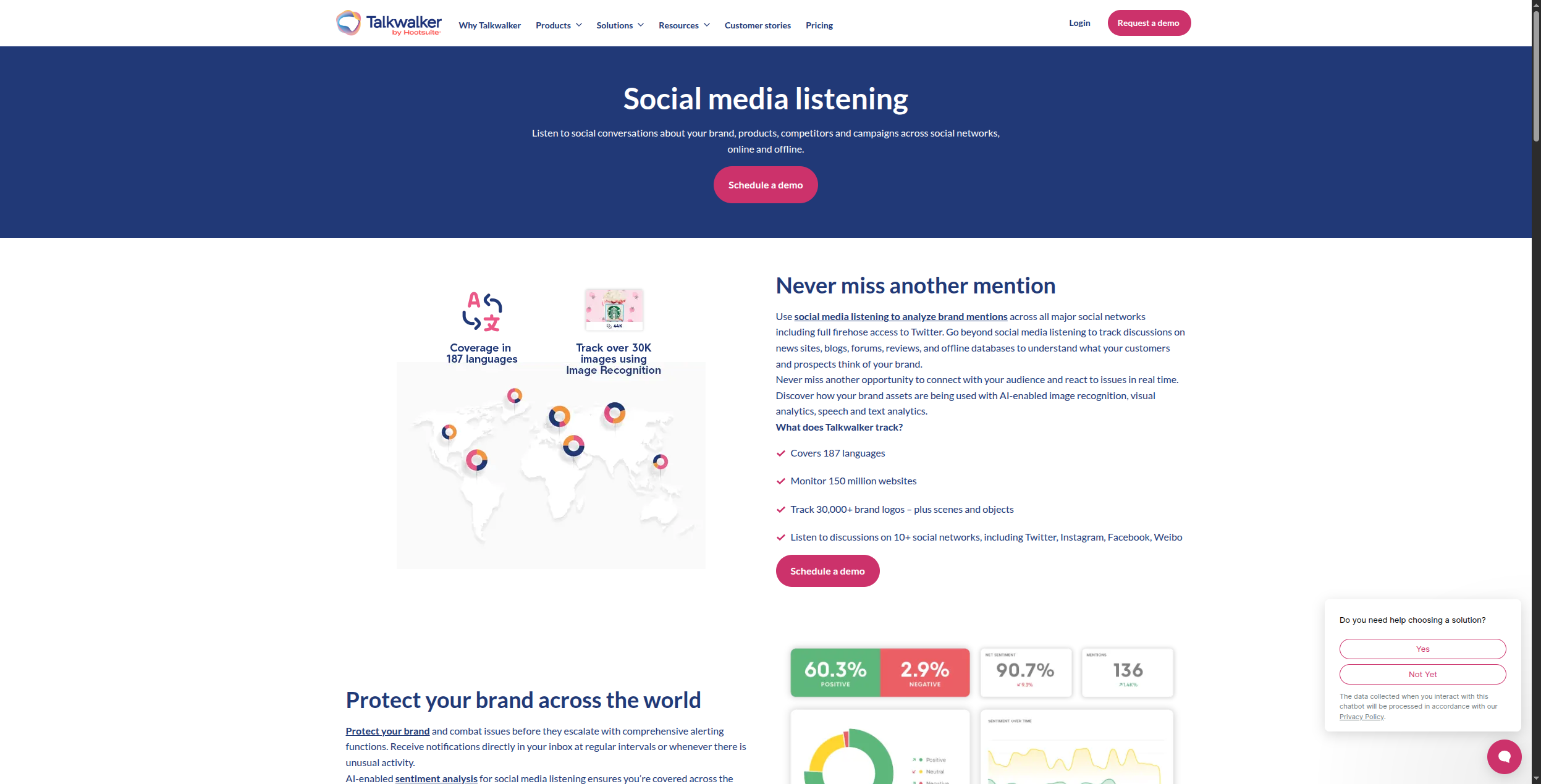 Talkwalker pricing page