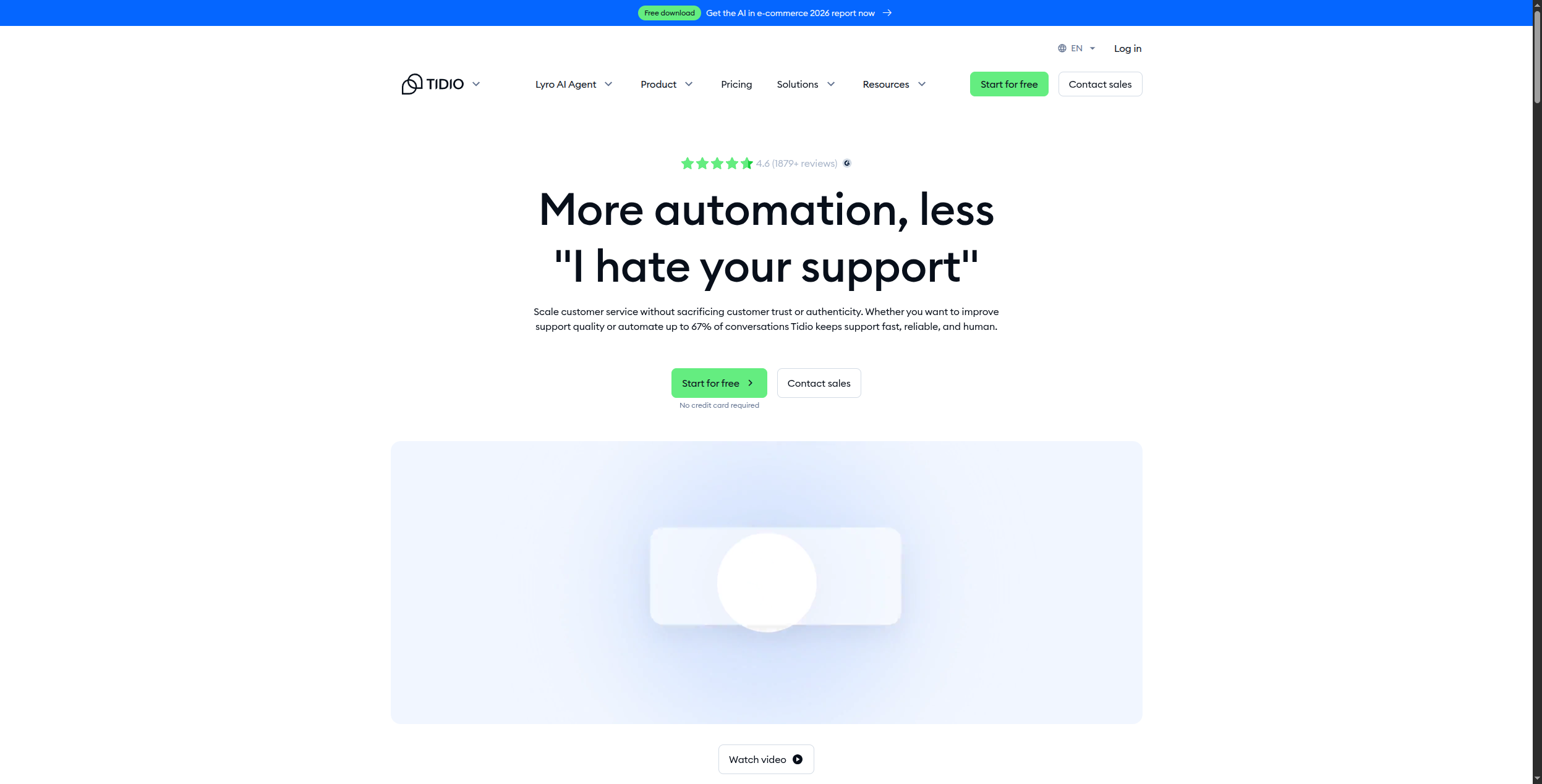 Tidio pricing plans