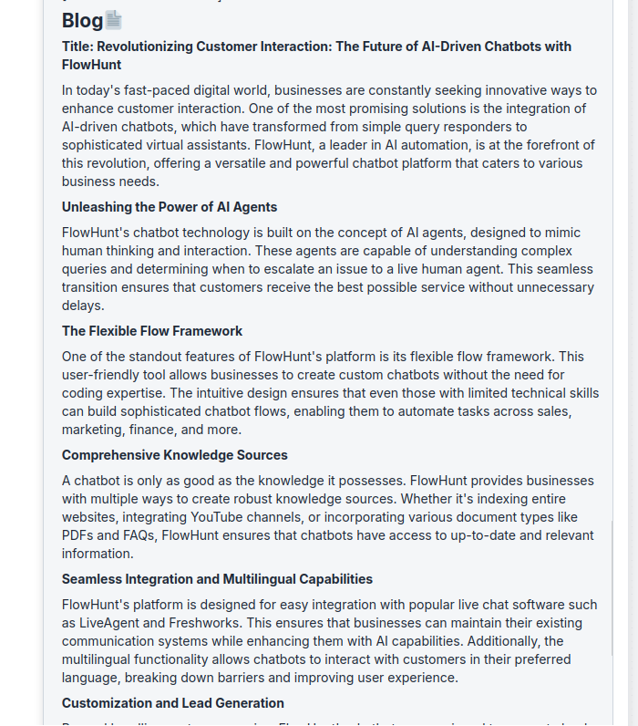Generate Blogs from Meetings